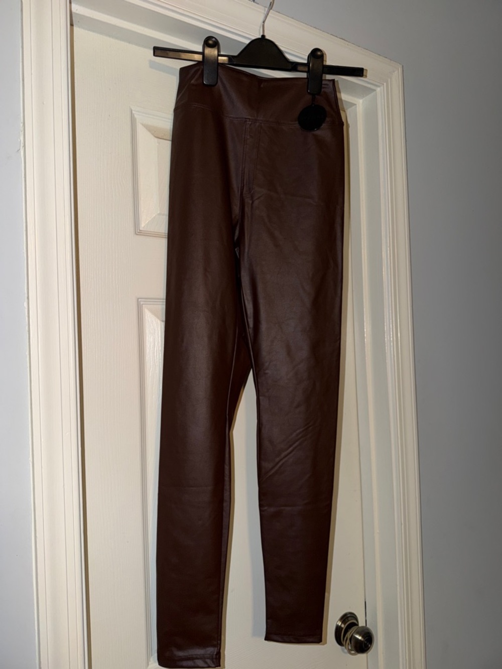 Offline by Aerie Chocolate Brown Faux Leather Leggings